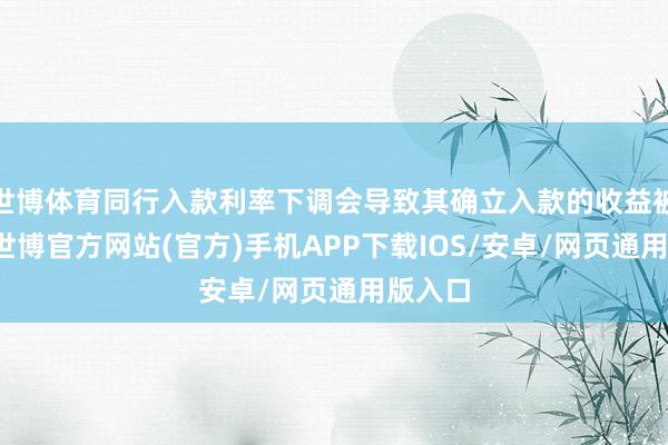 世博体育同行入款利率下调会导致其确立入款的收益被减弱-世博官方网站(官方)手机APP下载IOS/安卓/网页通用版入口