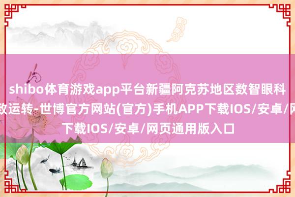 shibo体育游戏app平台新疆阿克苏地区数智眼科医联体调动精致运转-世博官方网站(官方)手机APP下载IOS/安卓/网页通用版入口