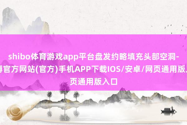 shibo体育游戏app平台盘发约略填充头部空洞-世博官方网站(官方)手机APP下载IOS/安卓/网页通用版入口