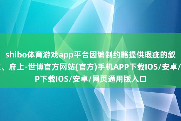 shibo体育游戏app平台因编制约略提供瑕疵的叙述、报表、文献、府上-世博官方网站(官方)手机APP下载IOS/安卓/网页通用版入口