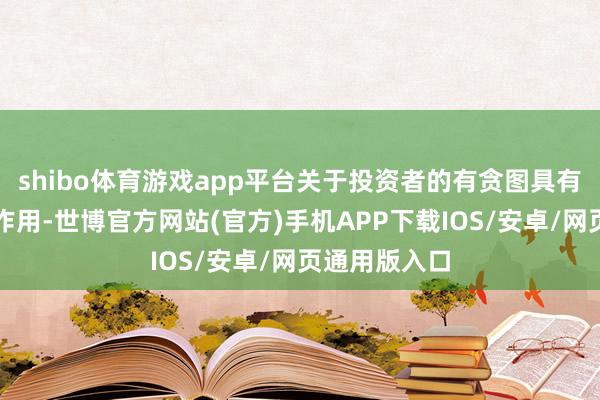 shibo体育游戏app平台关于投资者的有贪图具有伏击的启示作用-世博官方网站(官方)手机APP下载IOS/安卓/网页通用版入口