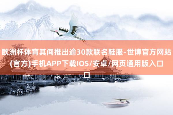 欧洲杯体育其间推出逾30款联名鞋服-世博官方网站(官方)手机APP下载IOS/安卓/网页通用版入口