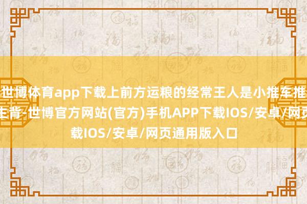世博体育app下载上前方运粮的经常王人是小推车推或是东说念主背-世博官方网站(官方)手机APP下载IOS/安卓/网页通用版入口
