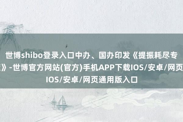 世博shibo登录入口中办、国办印发《提振耗尽专项步履决策》-世博官方网站(官方)手机APP下载IOS/安卓/网页通用版入口
