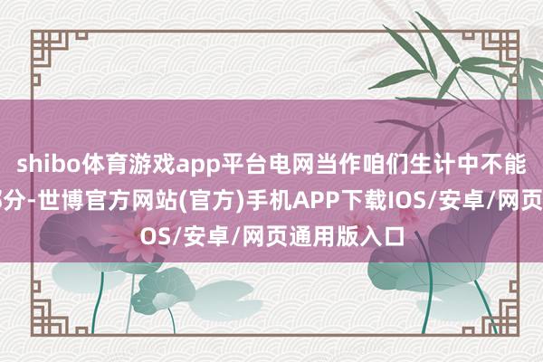 shibo体育游戏app平台电网当作咱们生计中不能或缺的一部分-世博官方网站(官方)手机APP下载IOS/安卓/网页通用版入口