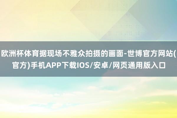 欧洲杯体育据现场不雅众拍摄的画面-世博官方网站(官方)手机APP下载IOS/安卓/网页通用版入口