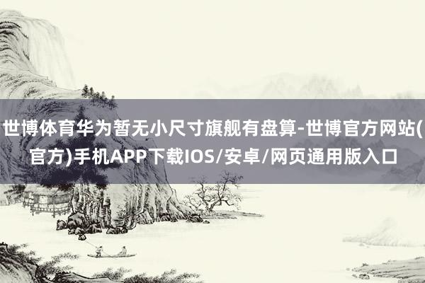 世博体育华为暂无小尺寸旗舰有盘算-世博官方网站(官方)手机APP下载IOS/安卓/网页通用版入口